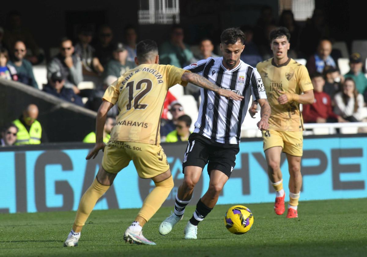 La derrota del Cartagena frente al Málaga, en imágenes