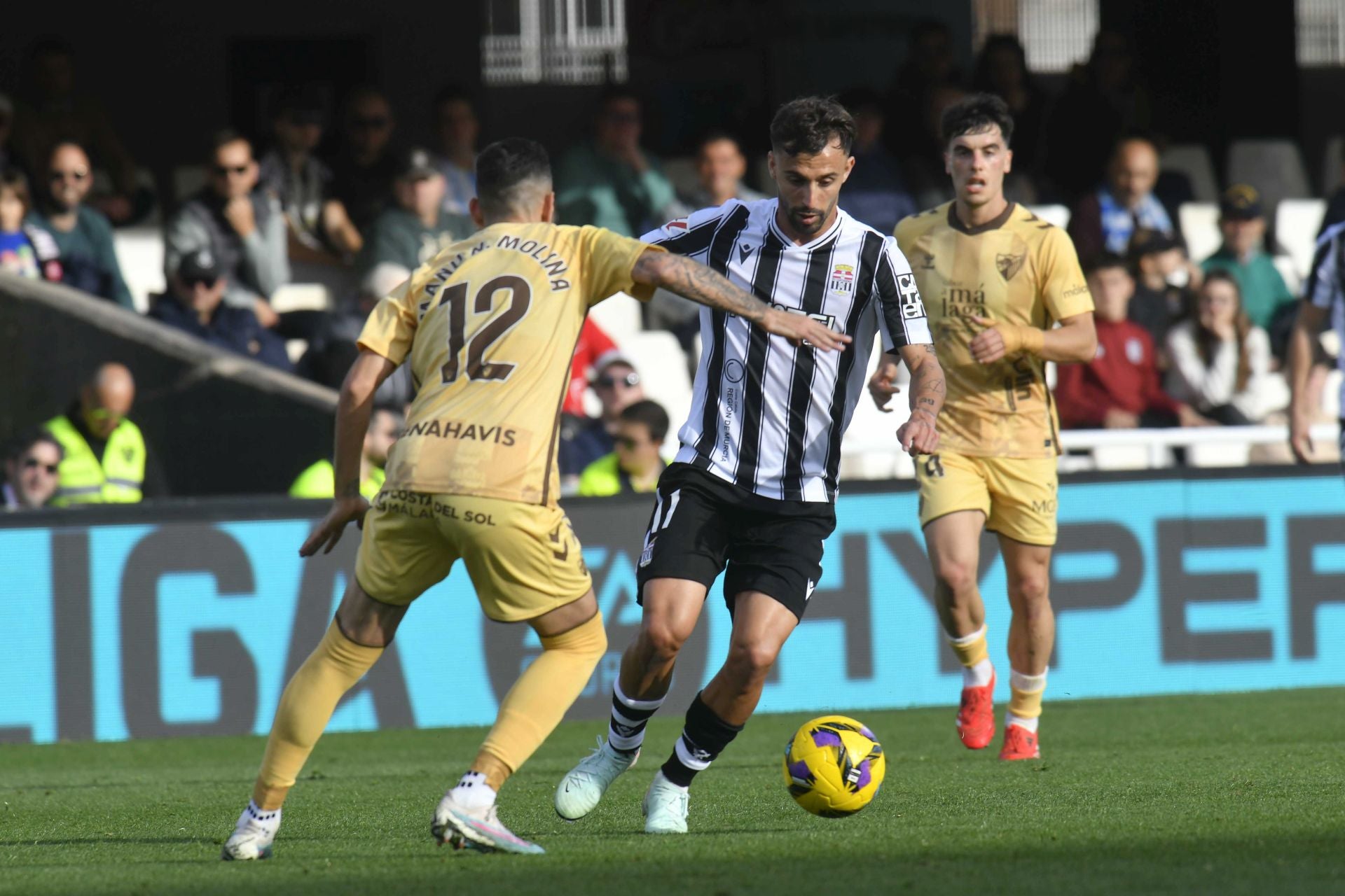 La derrota del Cartagena frente al Málaga, en imágenes