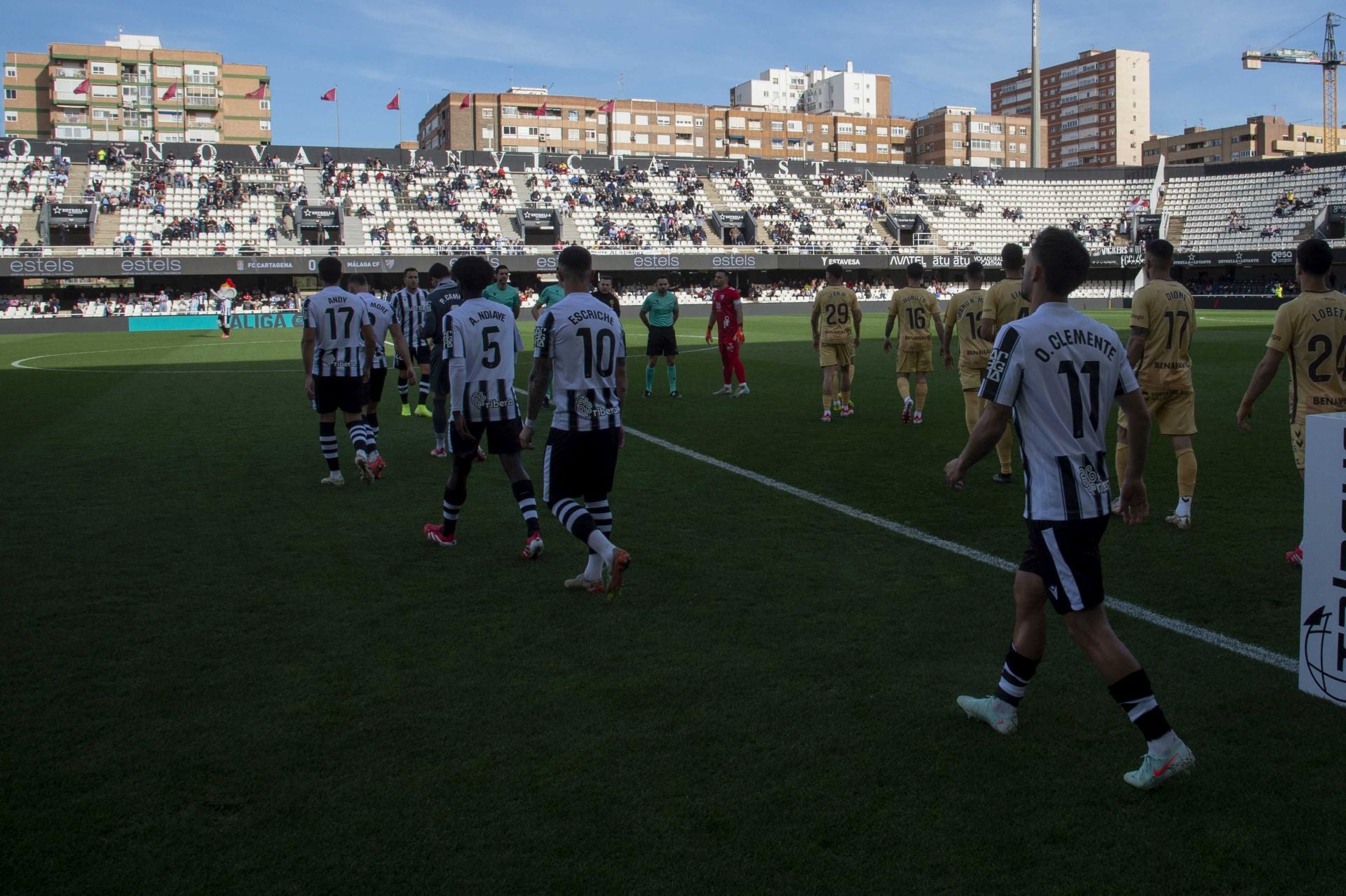 La derrota del Cartagena frente al Málaga, en imágenes