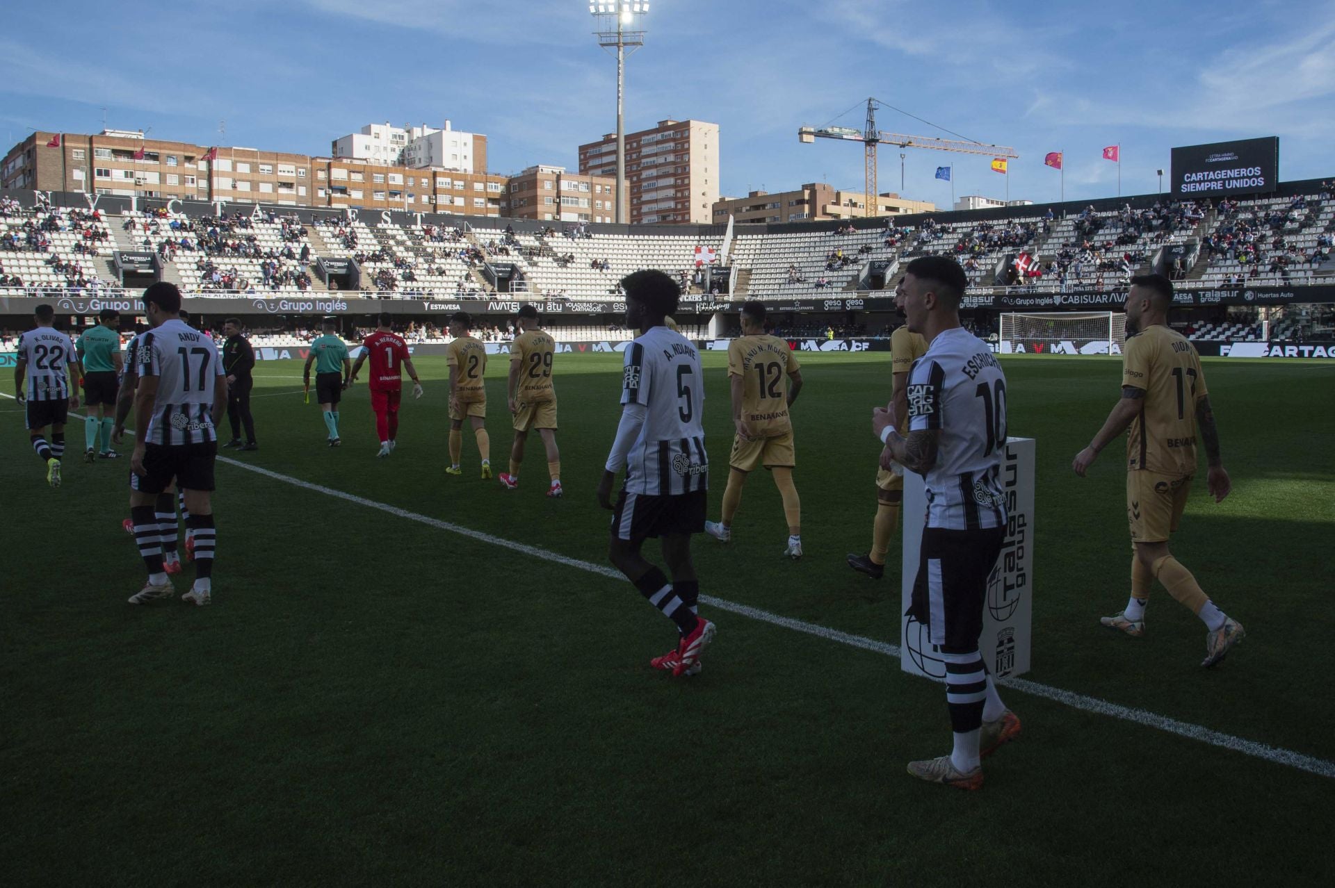 La derrota del Cartagena frente al Málaga, en imágenes