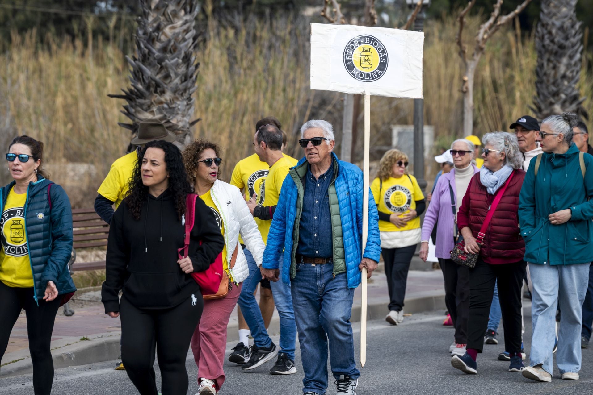 La manifestación en contra de la planta de biogás de Molina, en imágenes