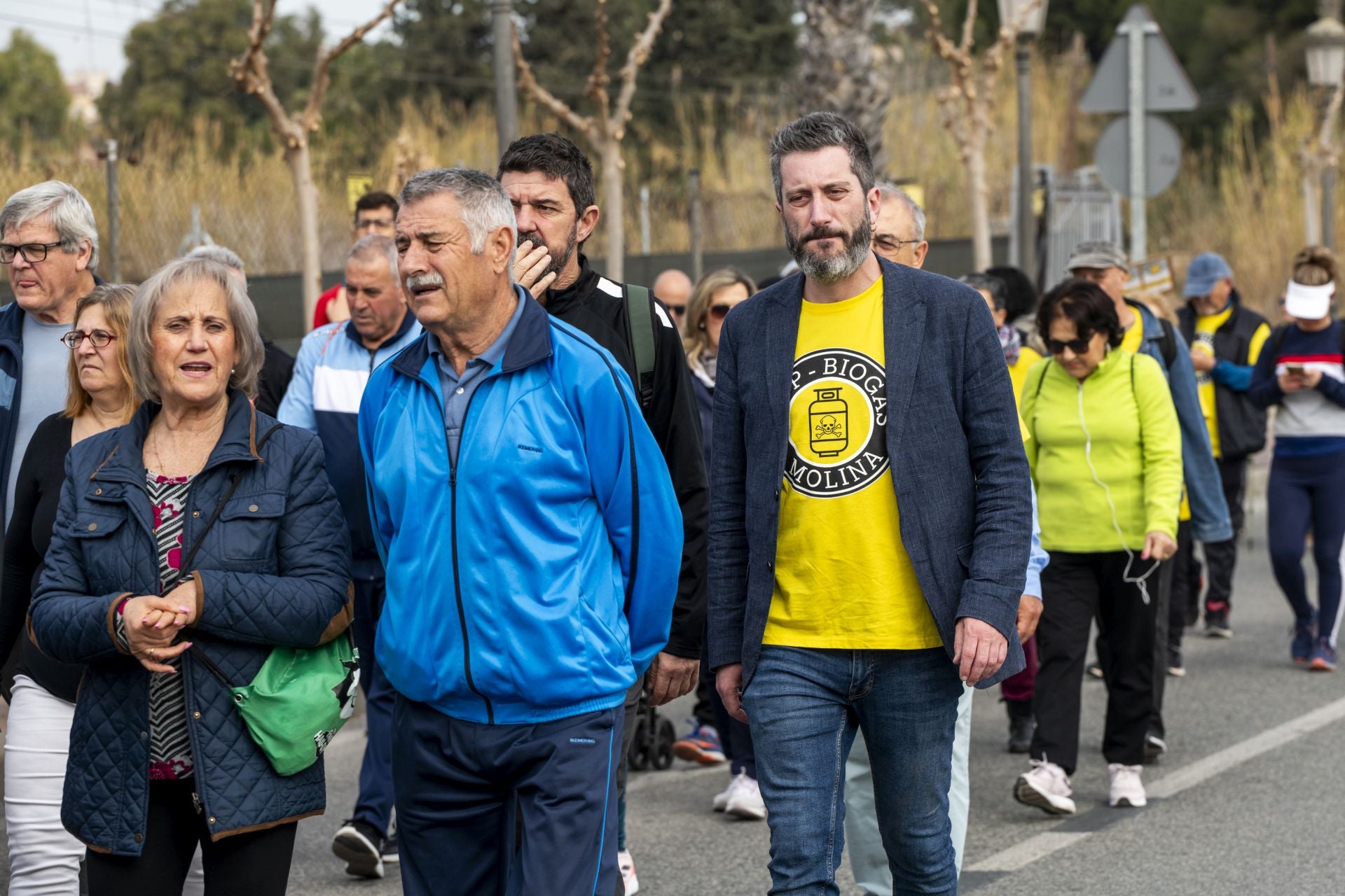 La manifestación en contra de la planta de biogás de Molina, en imágenes