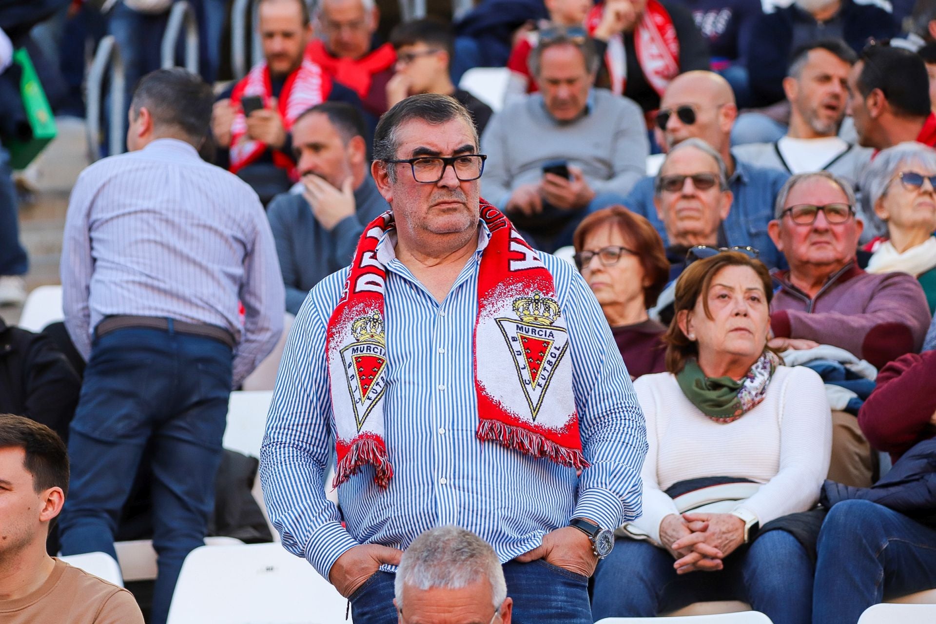 La derrota del Real Murcia frente al Sevilla Atlético, en imágenes