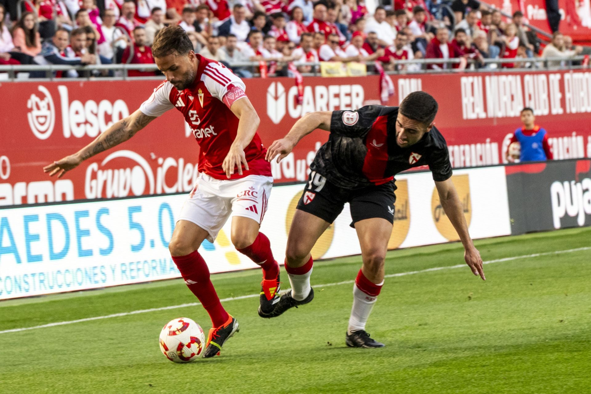 La derrota del Real Murcia frente al Sevilla Atlético, en imágenes