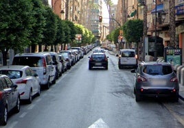 La calle Estación de Molina, en una imagen de archivo.