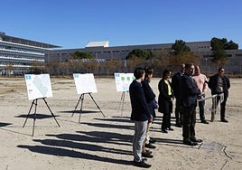 La presentación del nuevo aparcamiento disuasorio de Juan Carlos I de Murcia, en imágenes