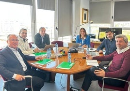 SATSE junto con la gerente del Servicio Murciano de Salud.