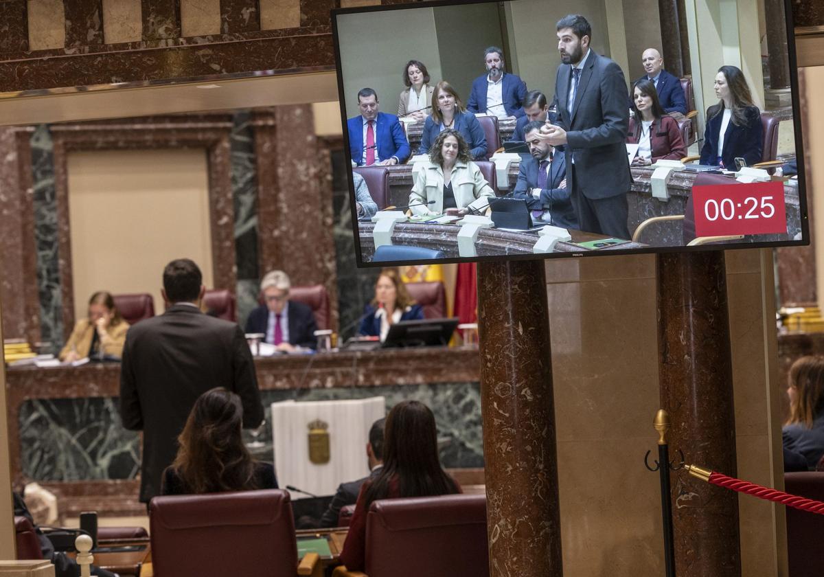 Pleno de la Asamblea Regional, este martes.