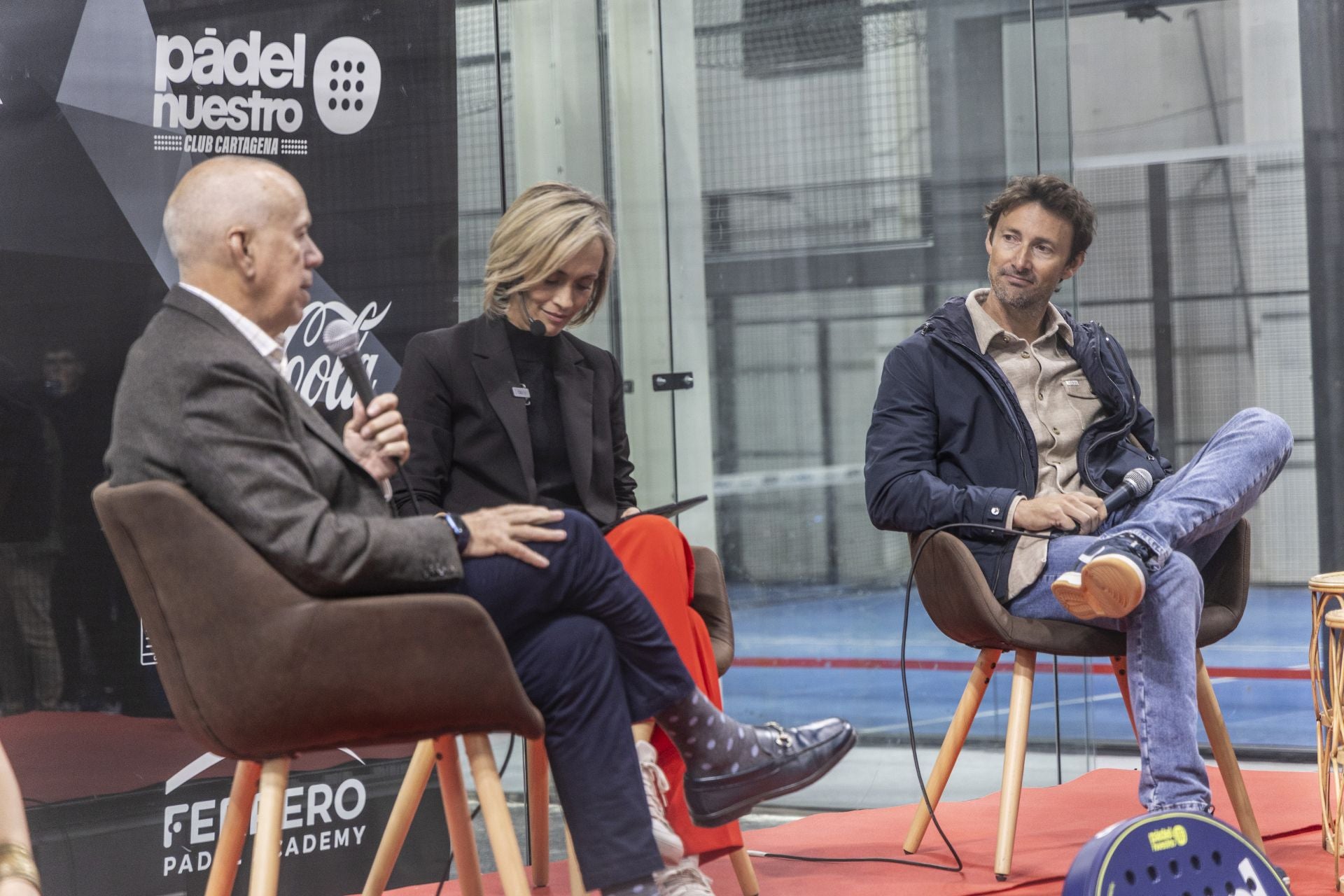 Las imágenes de Ferrero en la escuela de pádel y fútbol, CARMA Pádel &amp; Football World