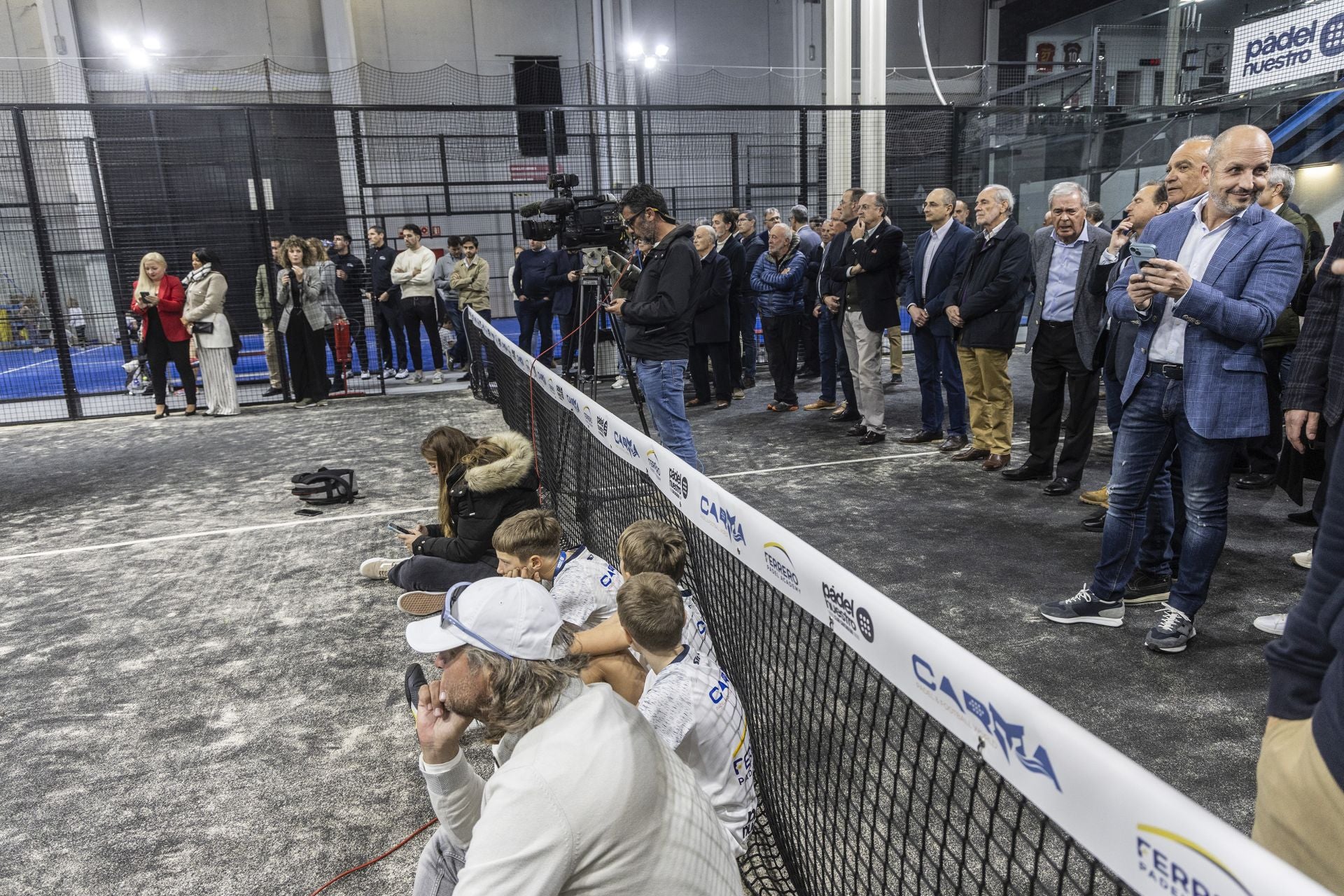 Las imágenes de Ferrero en la escuela de pádel y fútbol, CARMA Pádel &amp; Football World