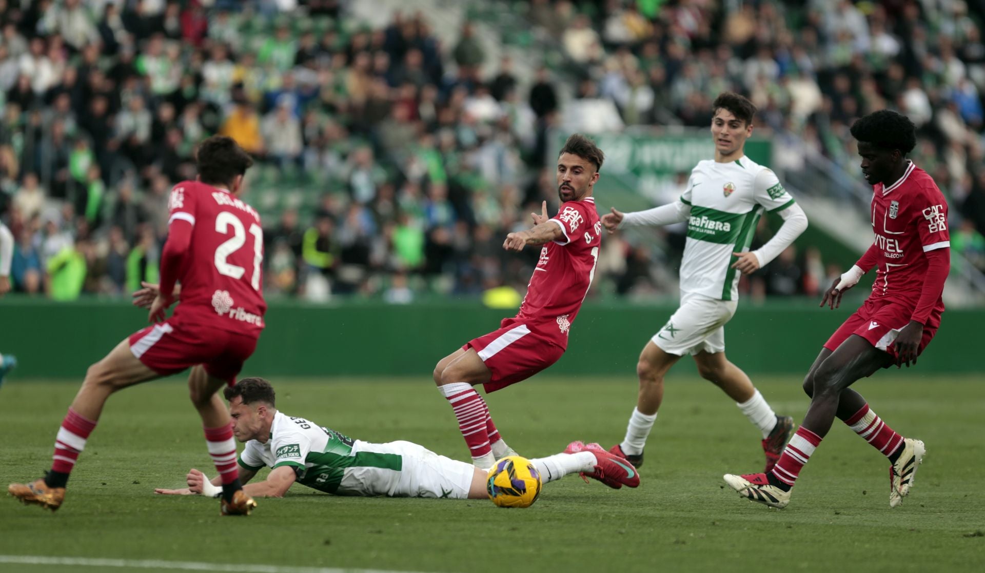 La derrota del Cartagena frente al Elche, en imágenes