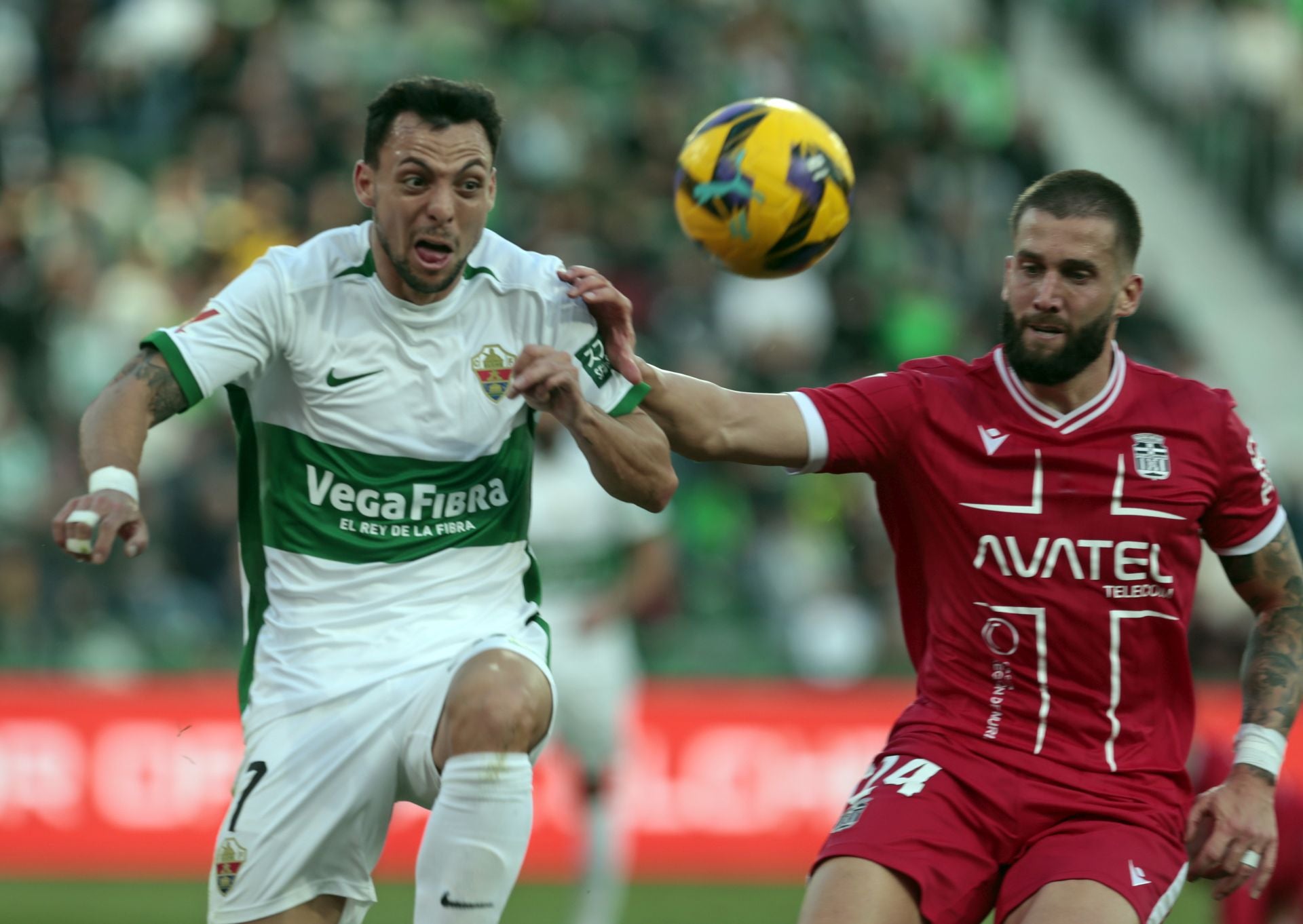 La derrota del Cartagena frente al Elche, en imágenes