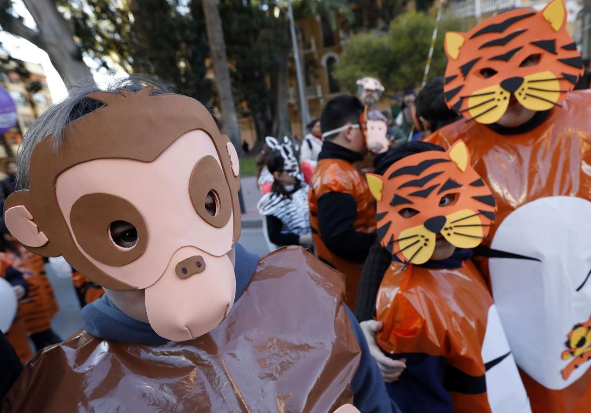 Imagen de archivo de un desfile de Carnaval infantil en el barrio del Carmen.