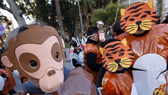 Un desfile con 2.000 escolares llenará de color y fantasía el barrio del Carmen de Murcia