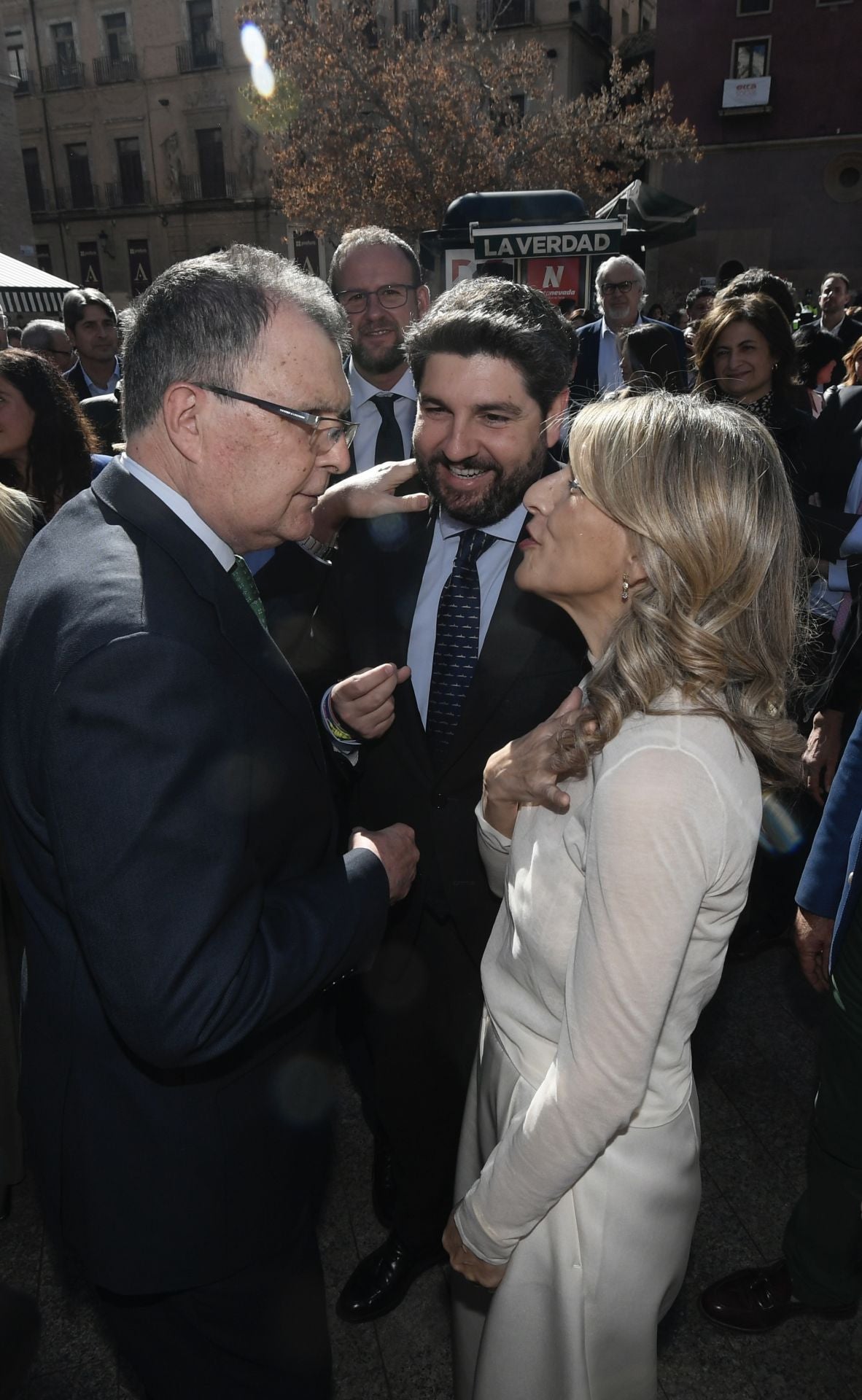 Inauguración de la obra de Cristóbal Gabarrón en la plaza de Santo Domingo de Murcia, en imágenes