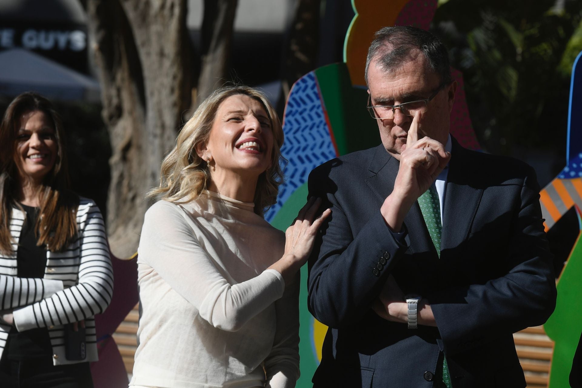 Inauguración de la obra de Cristóbal Gabarrón en la plaza de Santo Domingo de Murcia, en imágenes