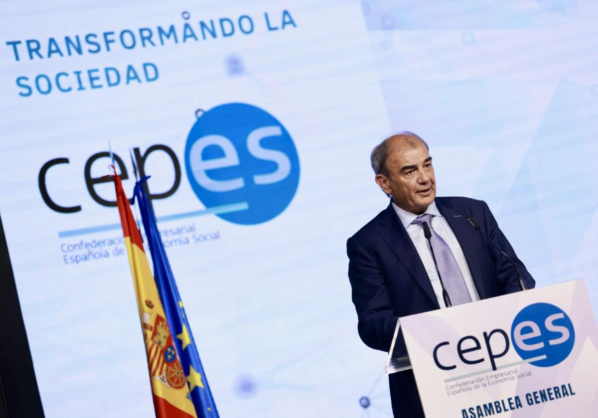 El presidente de la Confederación Empresarial Española de la Economía Social (Cepes), Juan Antonio Pedreño.