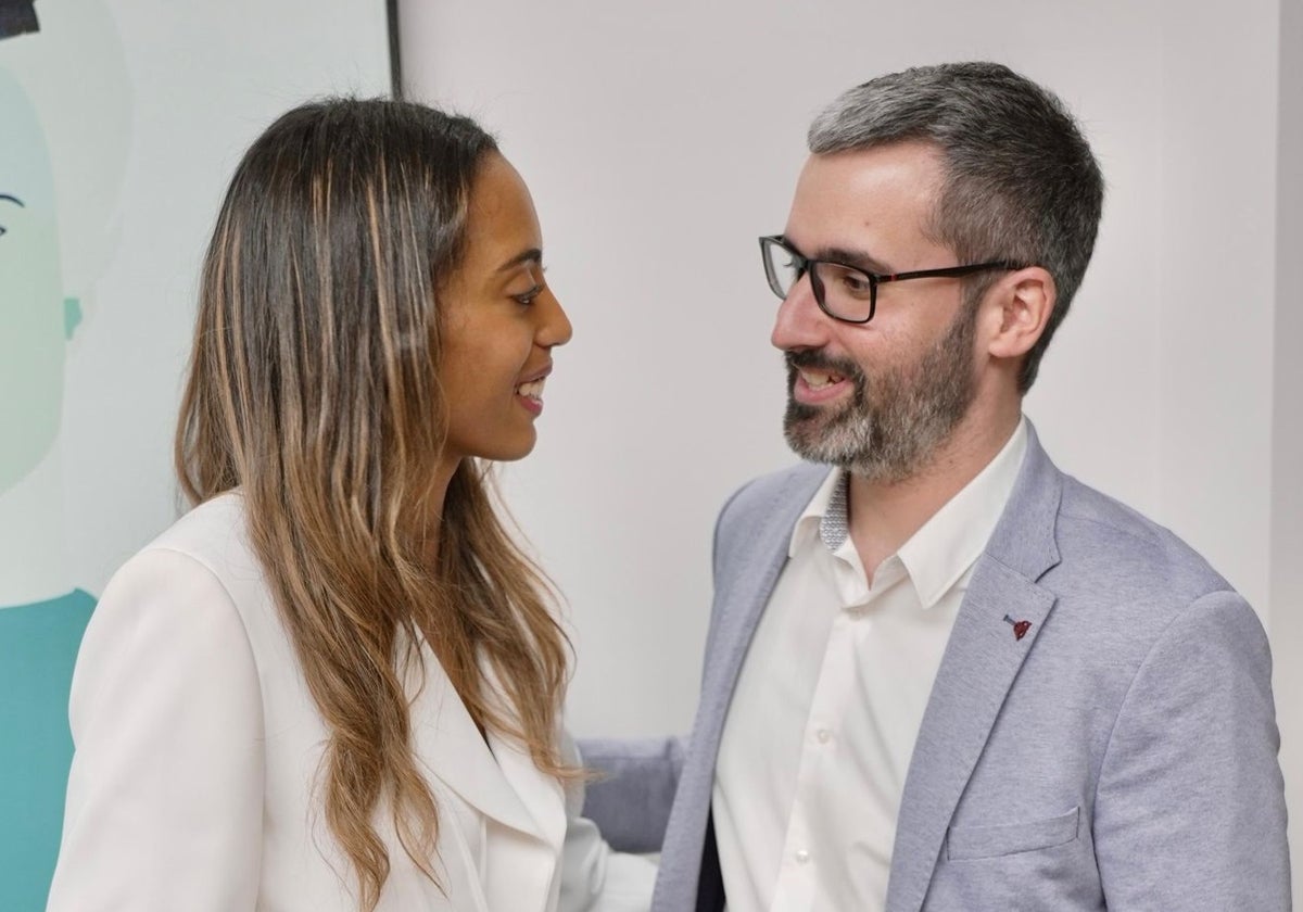 Rosa Sánchez junto a Francisco Lucas.