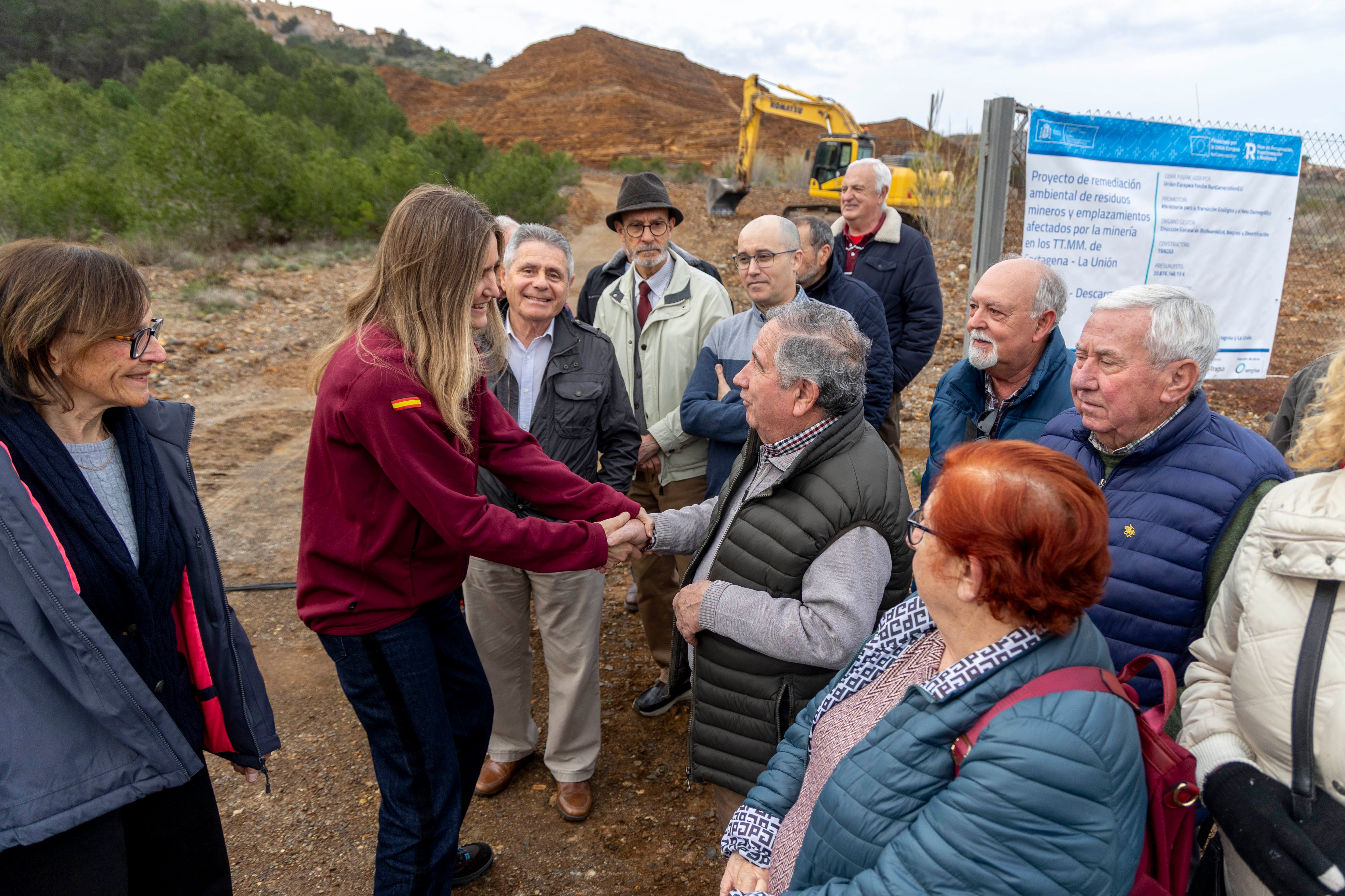 La vicepresidenta del Gobierno, Sara Aagesen, visita la Sierra Minera de Cartagena y La Unión, en imágenes