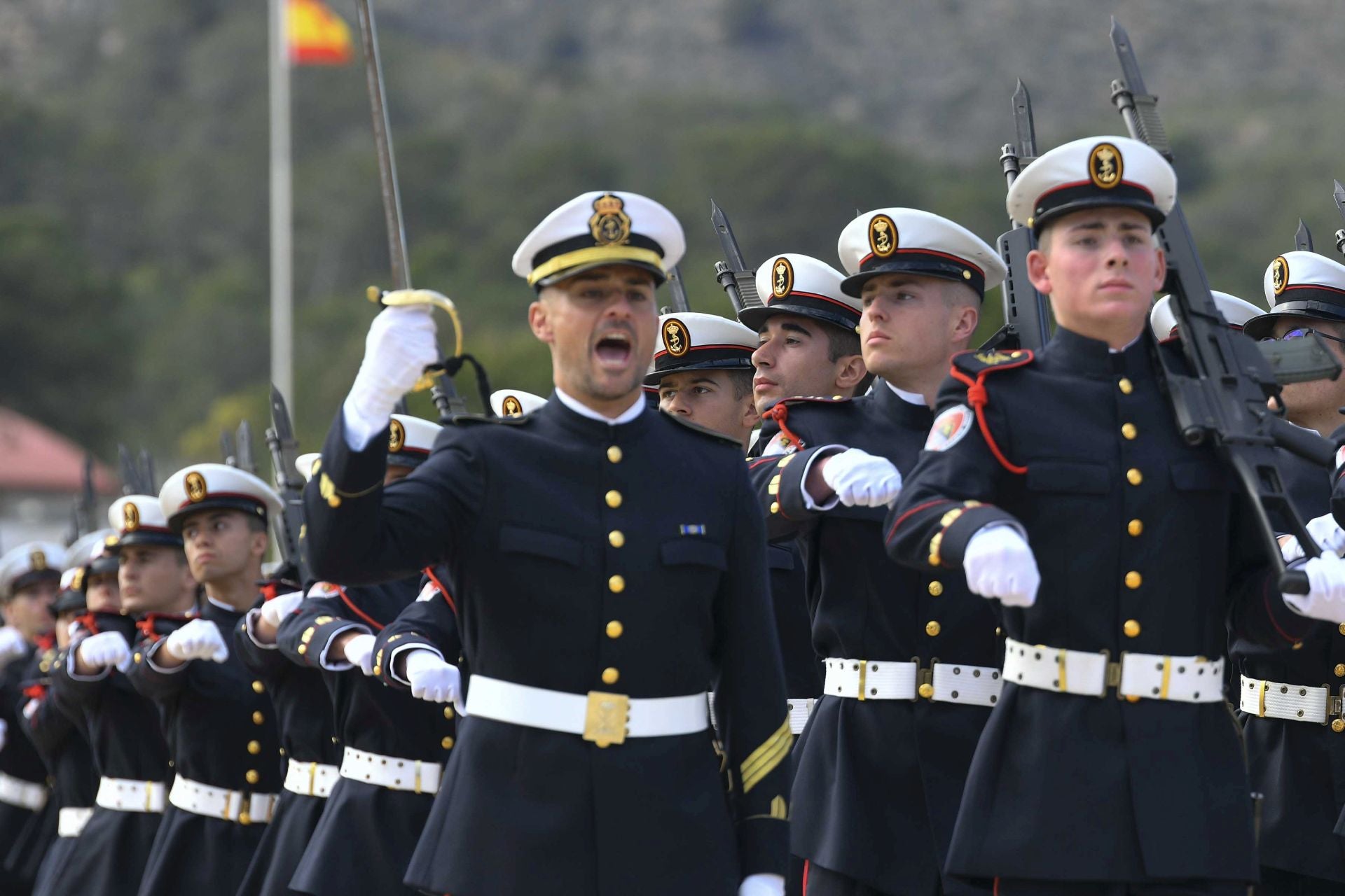 El acto de conmemoración del 488 aniversario del Cuerpo de Infantería de Marina, en imágenes