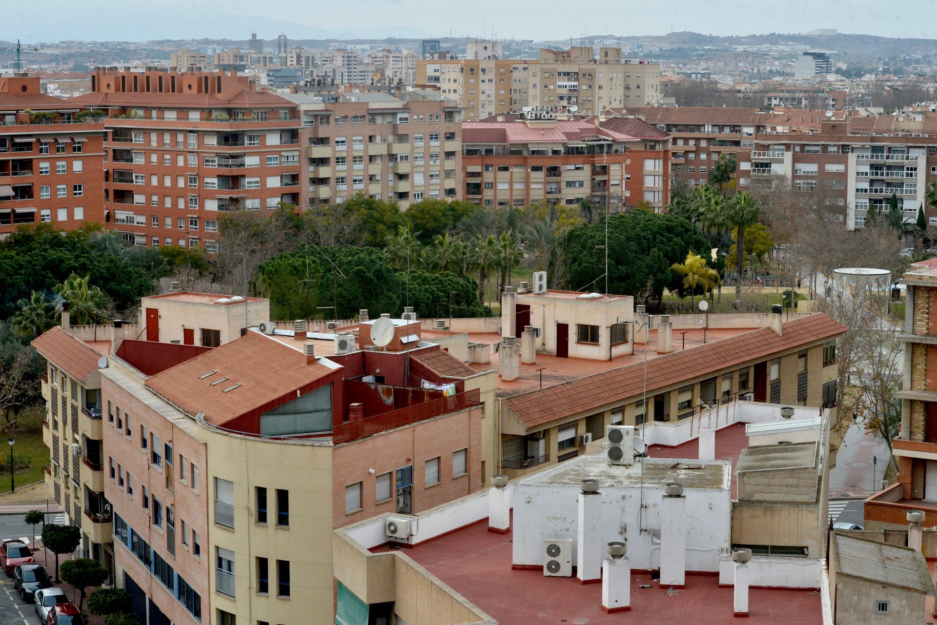 Edificios de viviendas de Murcia, en una imagen de archivo.