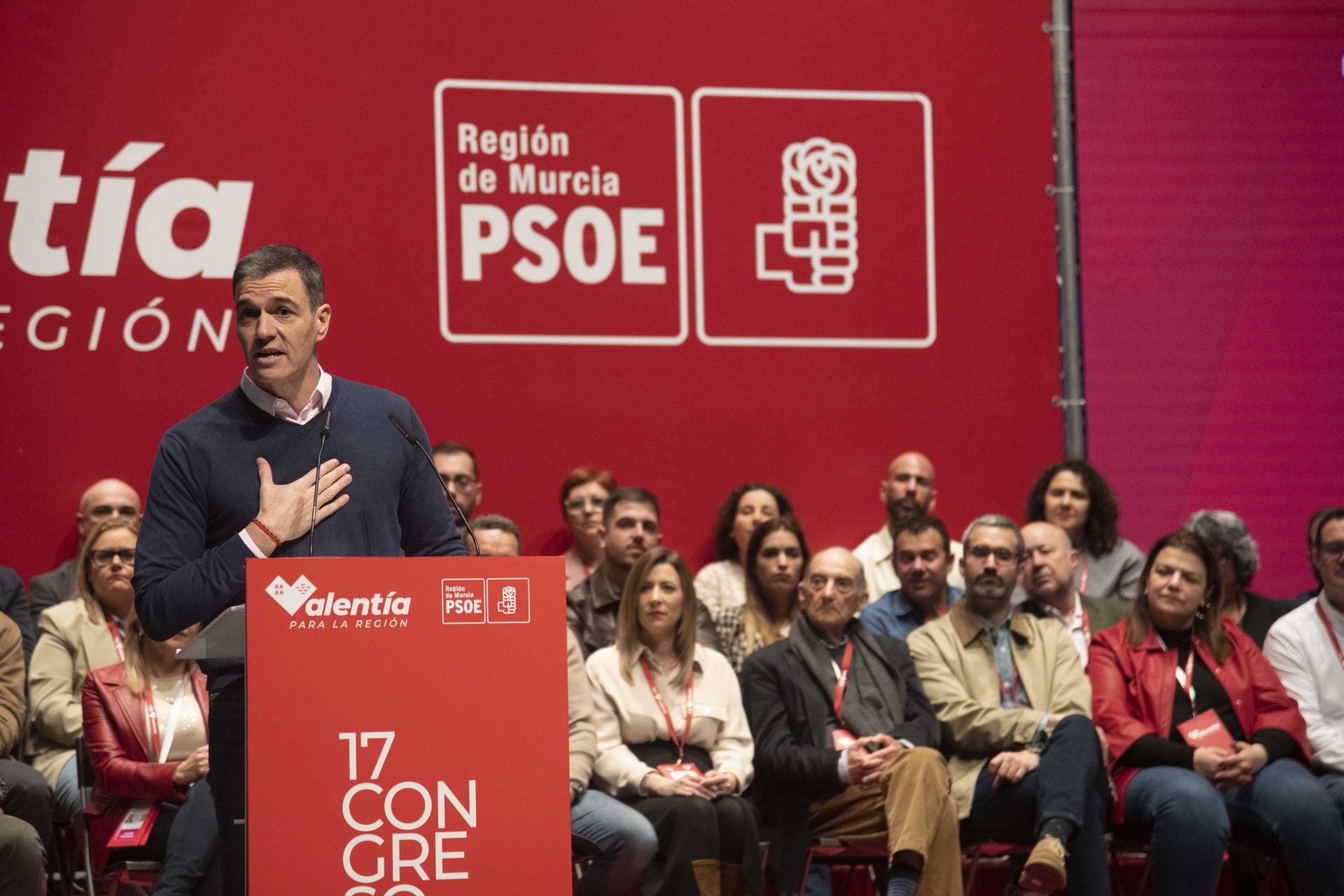 El Congreso del PSRM con Pedro Sánchez en Cartagena, en imágenes