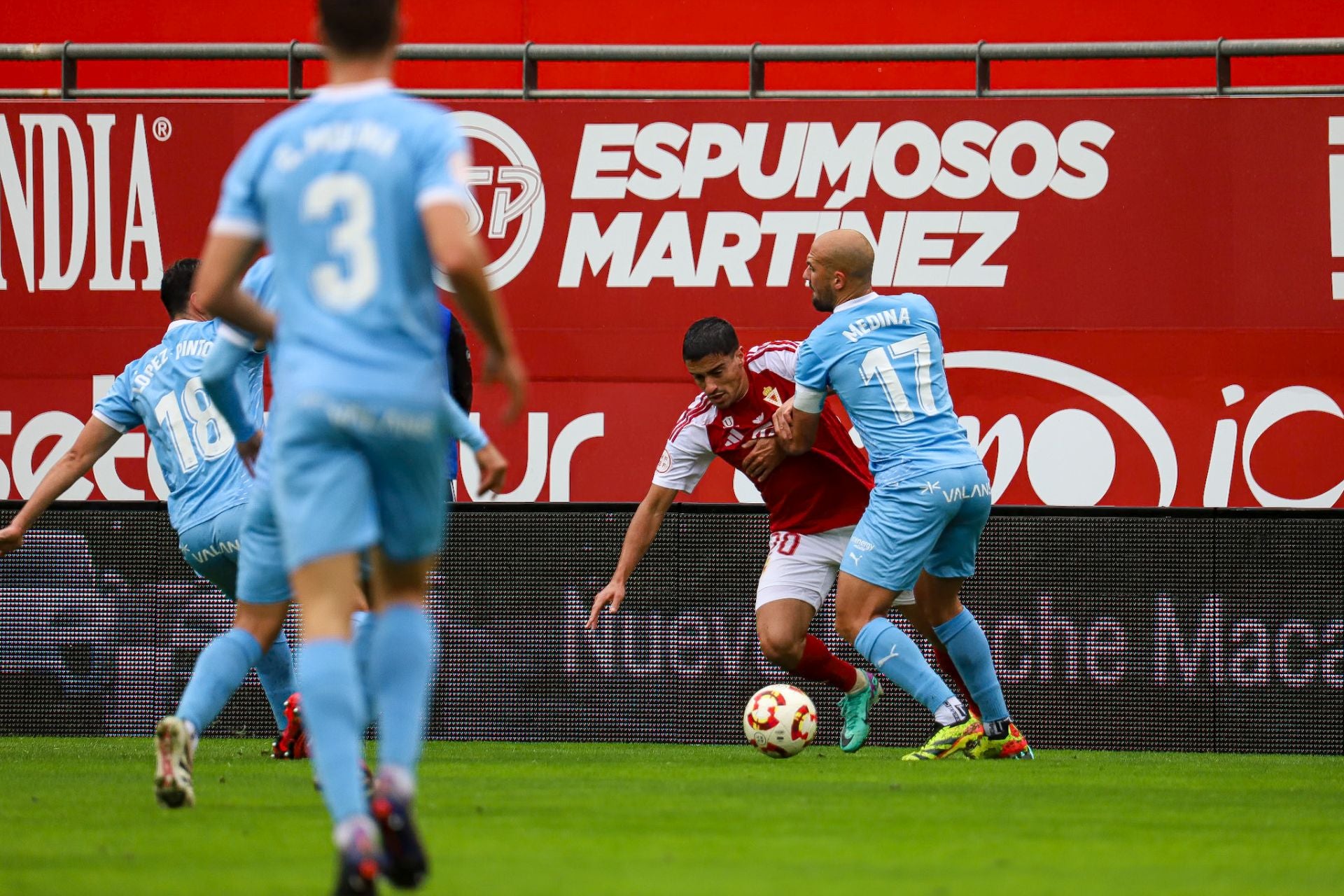 La derrota del Real Murcia frente al Ibiza, en imágenes