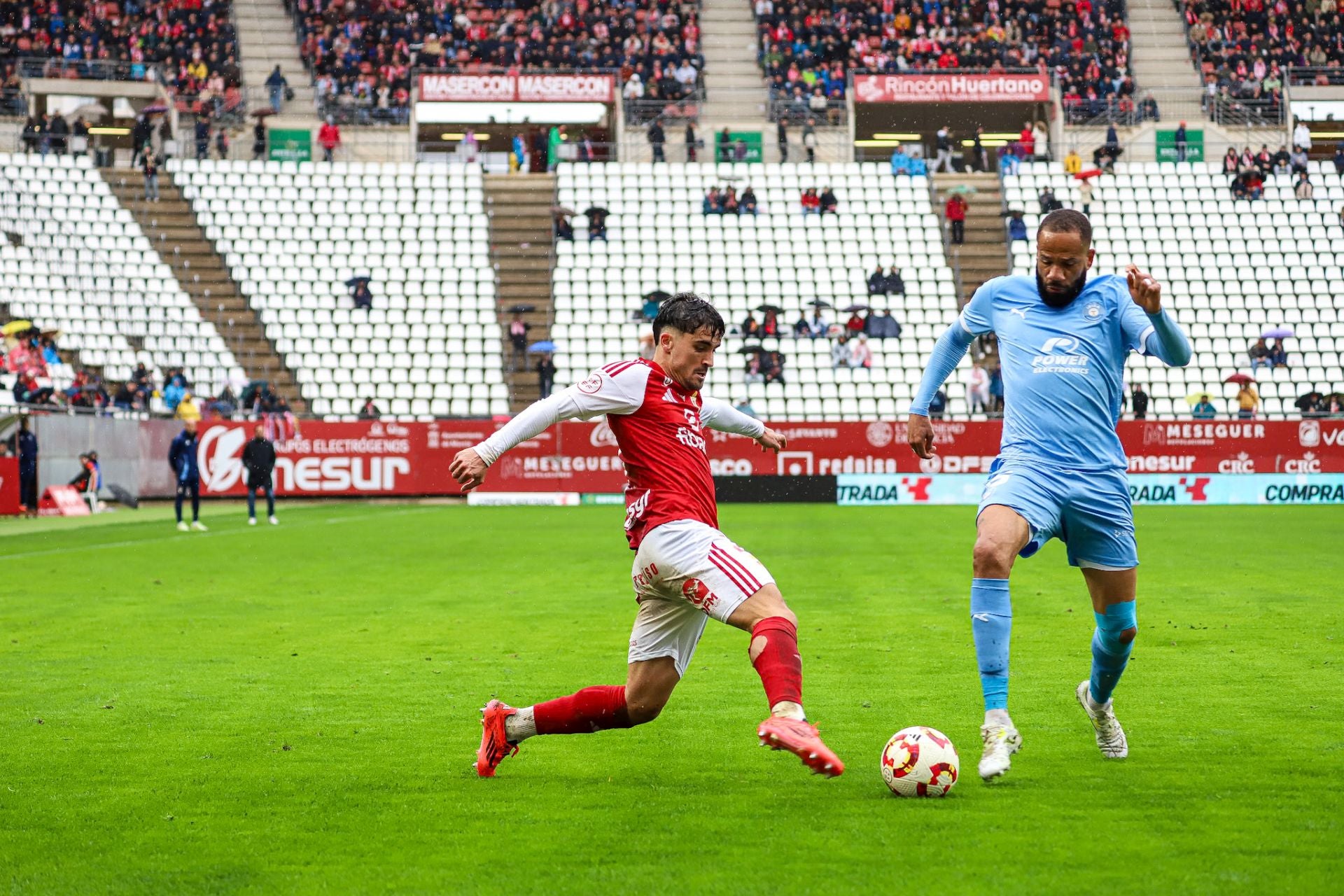 La derrota del Real Murcia frente al Ibiza, en imágenes