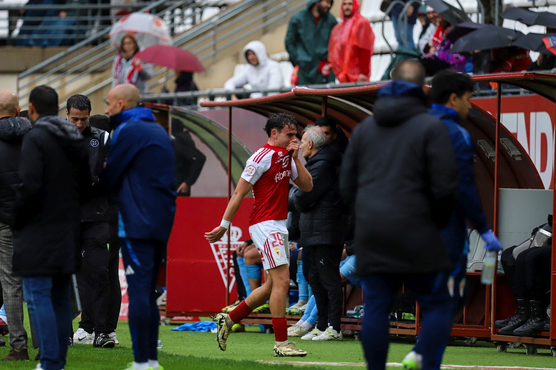 La derrota del Real Murcia frente al Ibiza, en imágenes