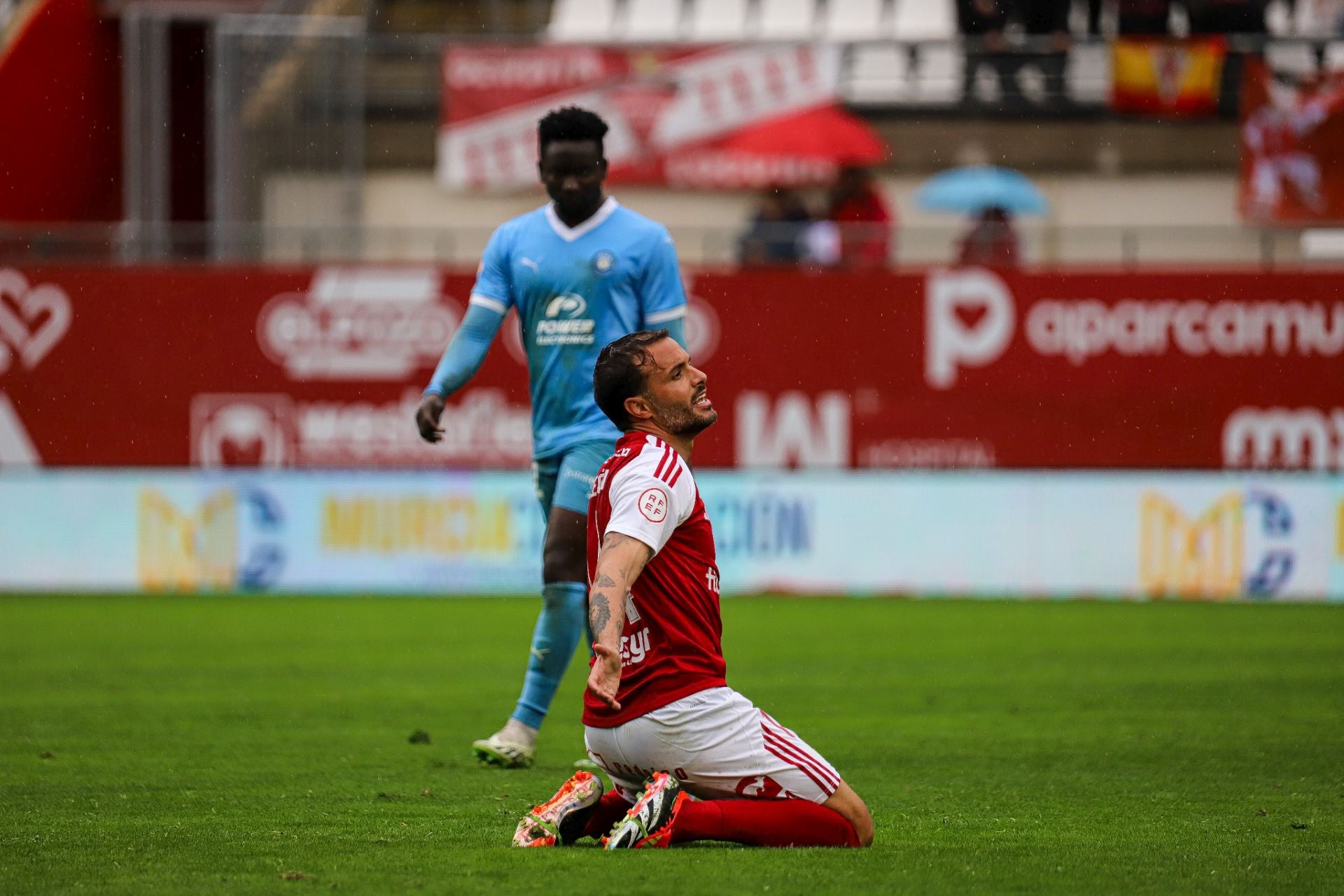 La derrota del Real Murcia frente al Ibiza, en imágenes