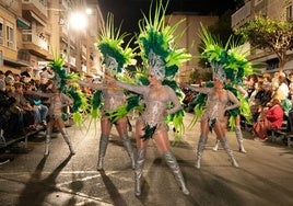 Un momento durante el desfile del Carnaval de Águilas de 2024.