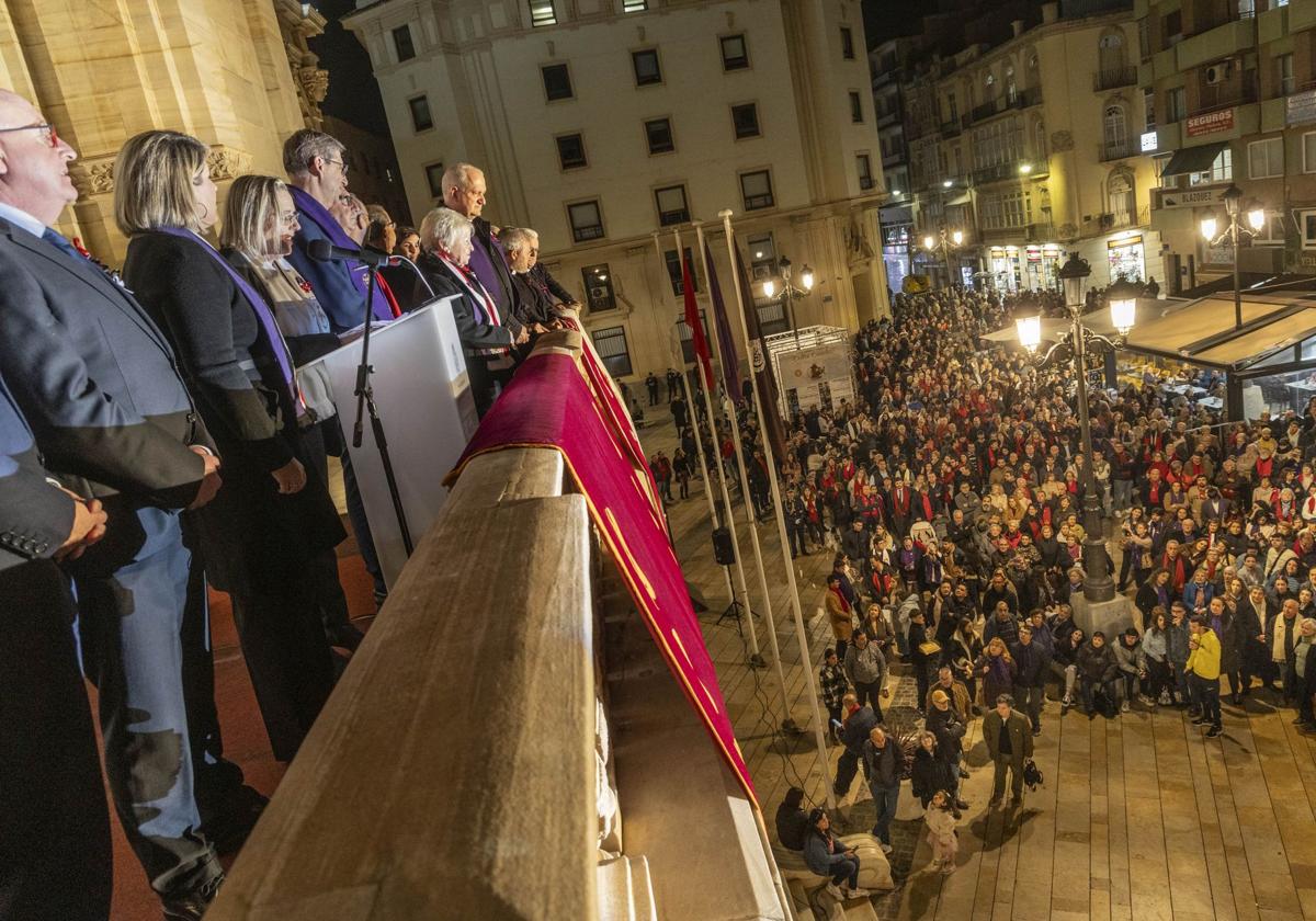 El acto de la Llamada de la Semana Santa de Cartagena celebrado el pasado año.