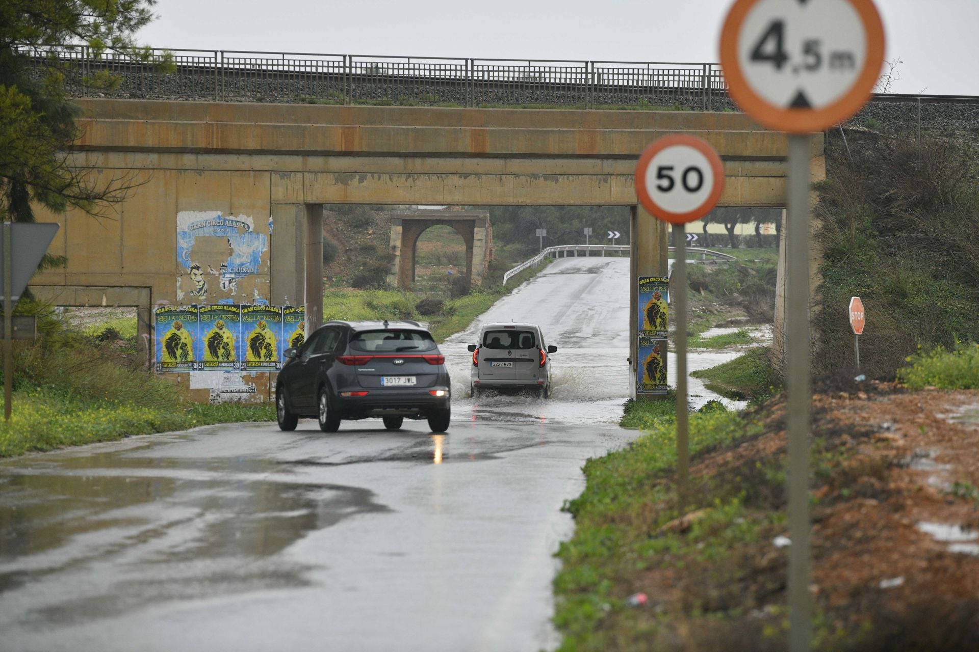 Los efectos del temporal de lluvia en la Región de Murcia, en imágenes