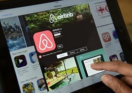 La aplicación Airbnb, en una imagen de archivo.
