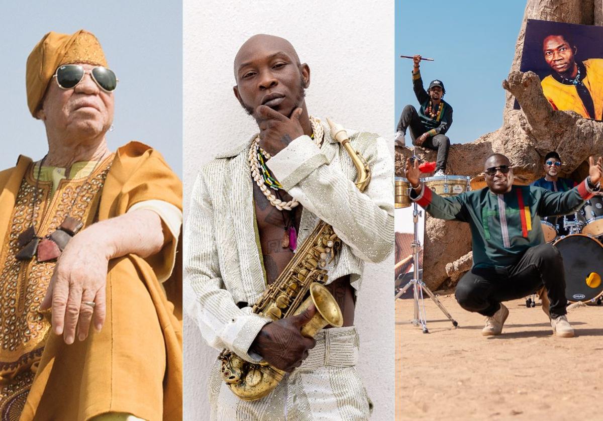 Los tres artistas africanos confirmados para la nueva edición del festival.