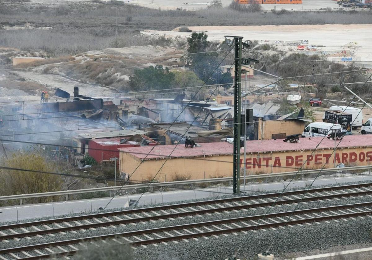 Estado de las instalaciones tras la explosión.