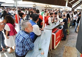Una de las barras instaladas en el Bando de la Huerta, en una imagen de archivo.