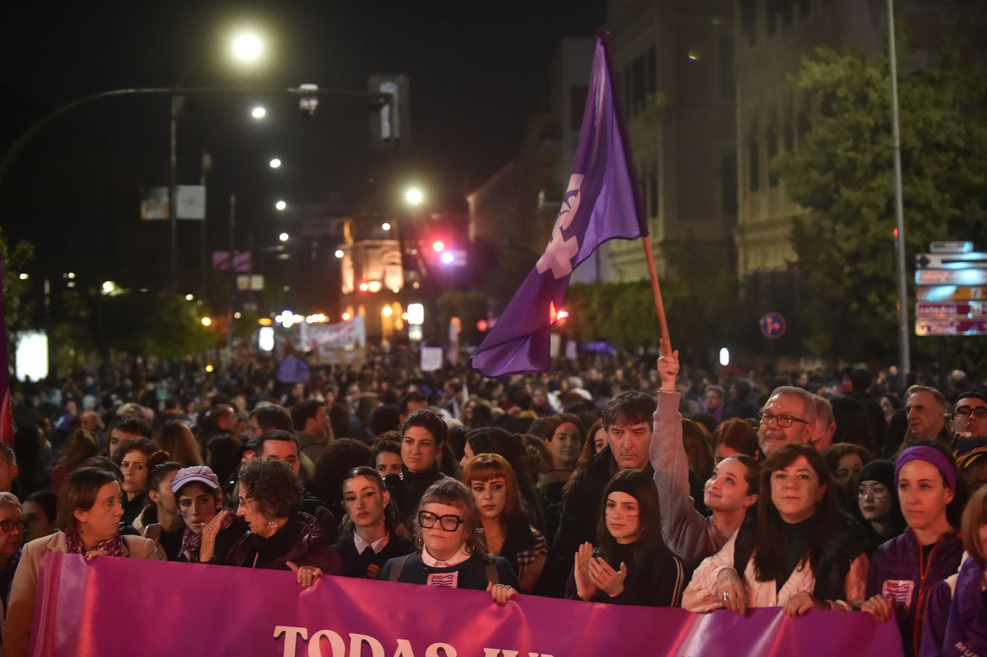 La manifestación por el 8M en Murcia, en imágenes