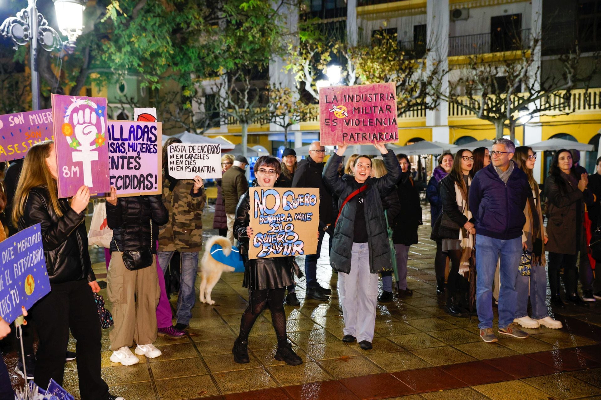 La manifestación por el 8M en Lorca, en imágenes