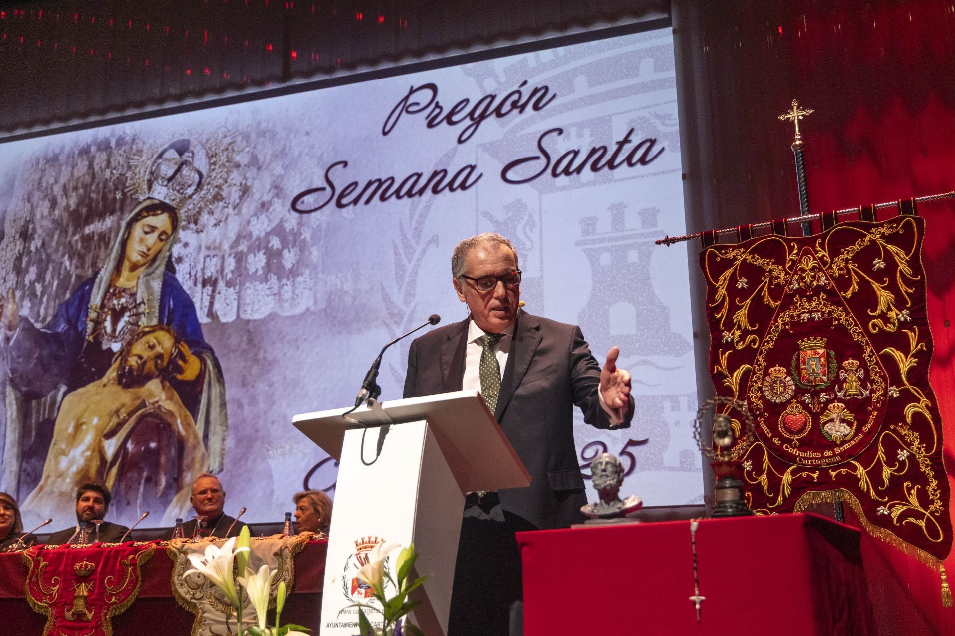 El pregón de la Semana Santa de Cartagena, en imágenes