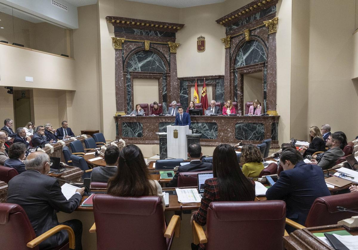 El Pleno de la Asamblea Regional de este martes, en imágenes