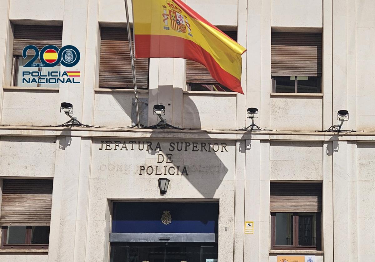 La fachada de la Jefatura Superior de Policía, en una imagen de archivo.