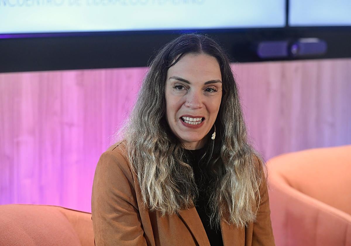 Lucila Pascua, durante la entrevista.
