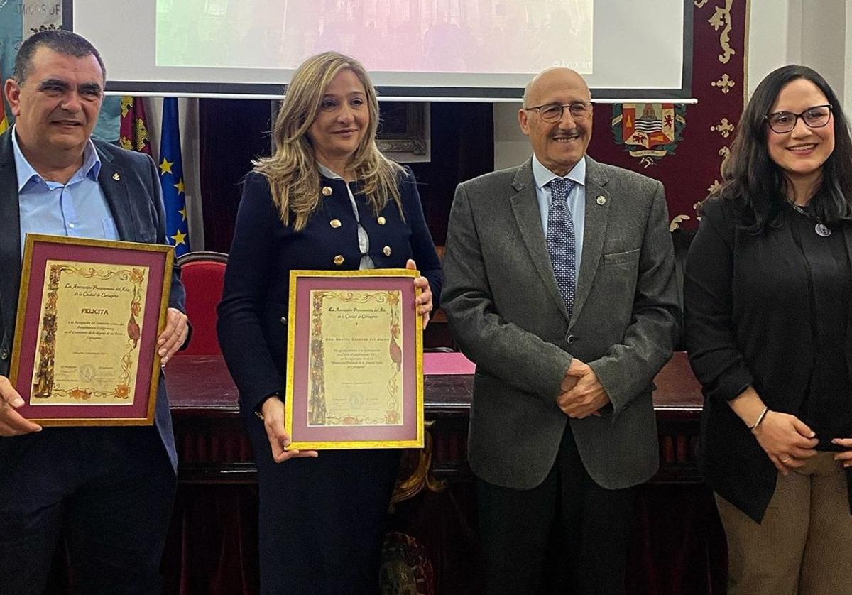 La concejala de Turismo de Cartagena, Beatriz Sánchez, durante la conferencia 'La promoción turística de la Semana Santa'.