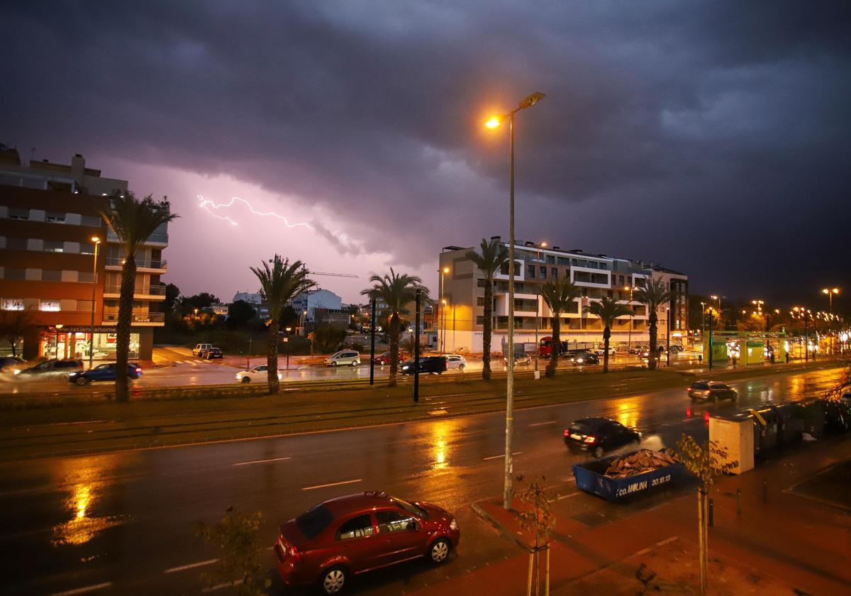 Tormenta en Murcia