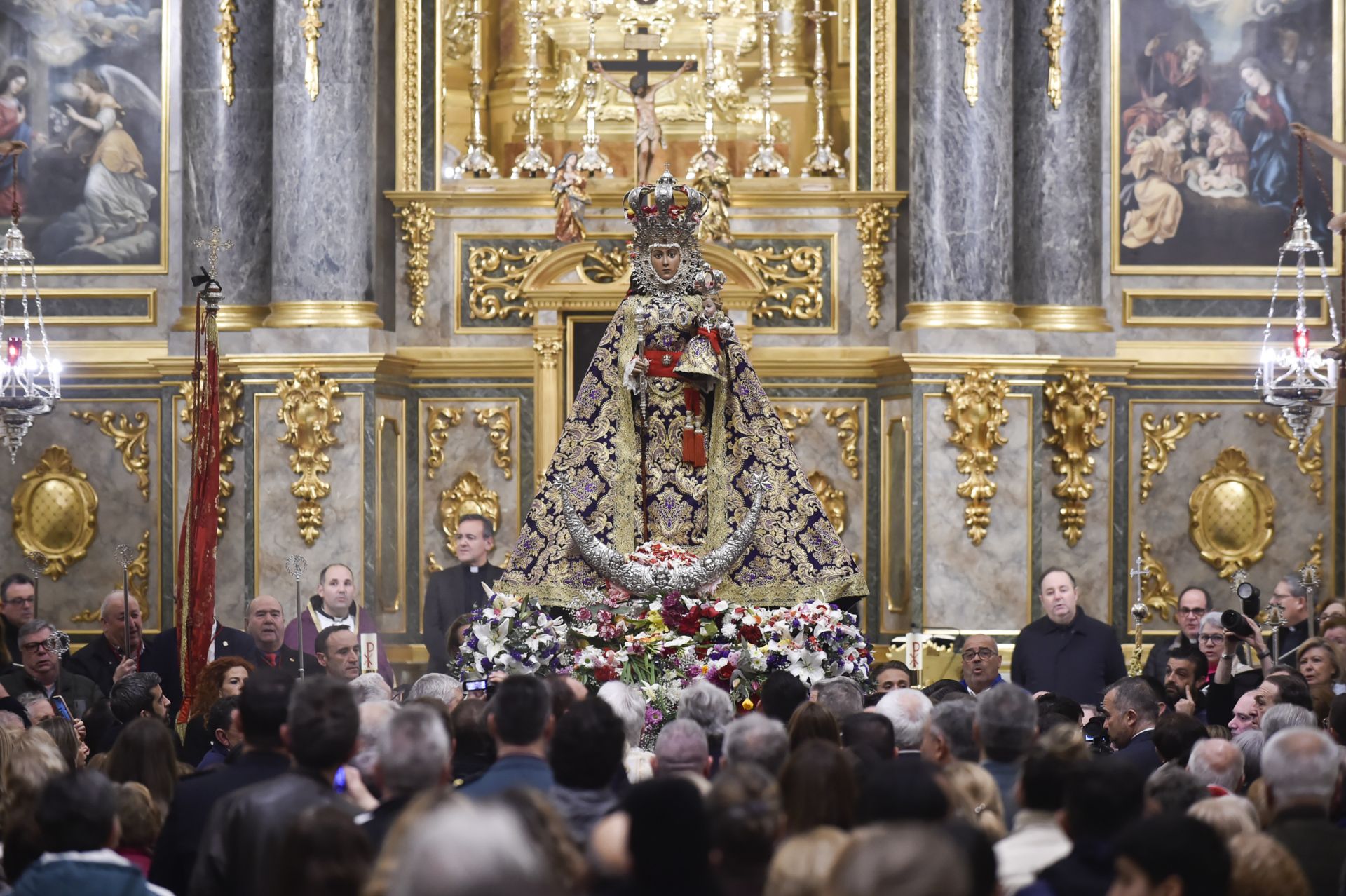La bajada de la Virgen de la Fuensanta, en imágenes