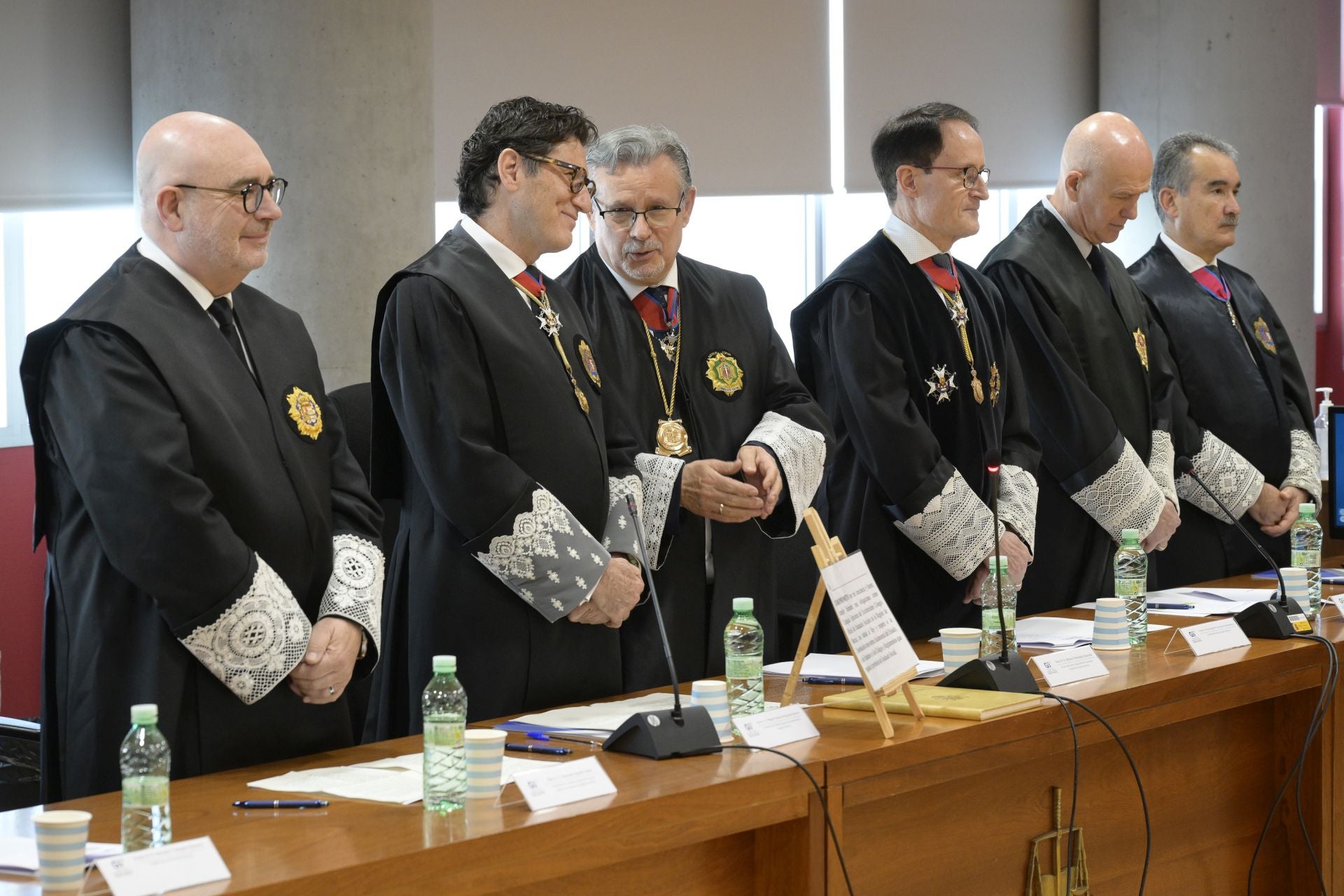 Las imágenes del homenaje al presidente del TSJ de la Región de Murcia