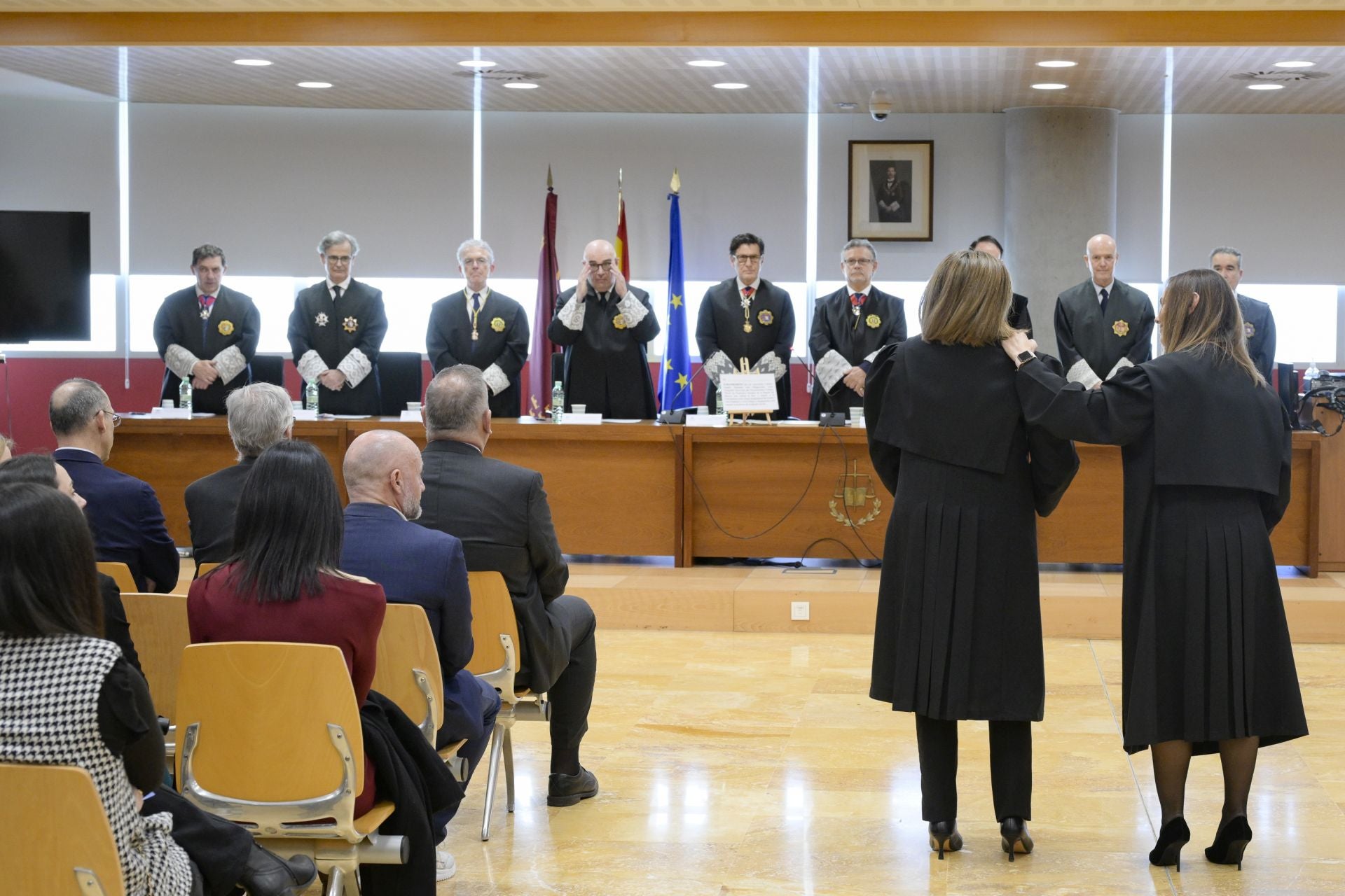 Las imágenes del homenaje al presidente del TSJ de la Región de Murcia