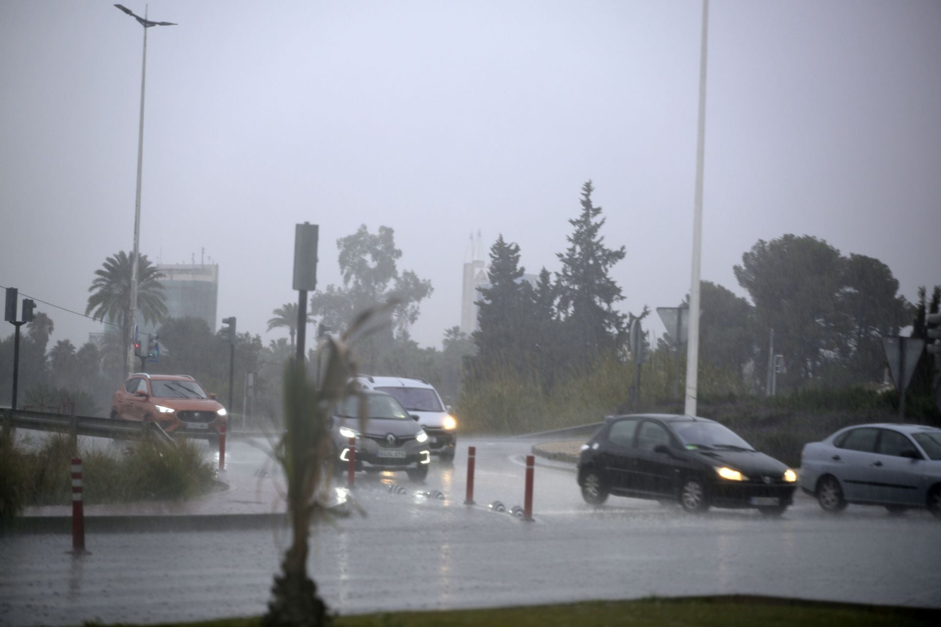 Las imágenes de la tromba de agua que ha afectado a la Región de Murcia este viernes