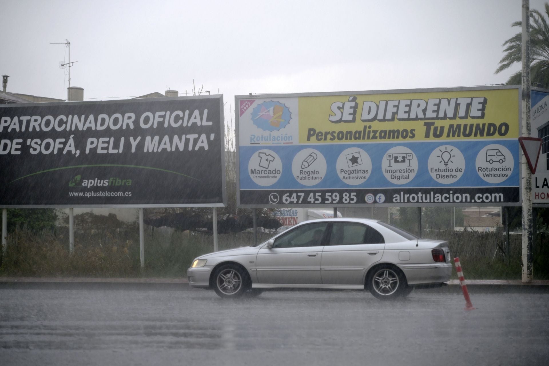 Las imágenes de la tromba de agua que ha afectado a la Región de Murcia este viernes